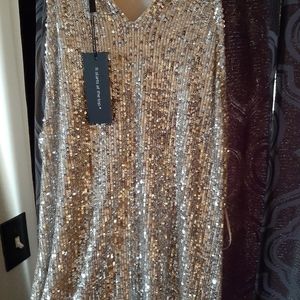 Cable & gauge M sequin top